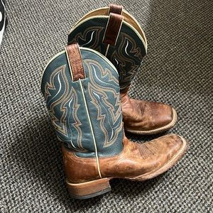 Brown and Teal Cody James Cowboy Boots Size 7.5 D (wide women’s)